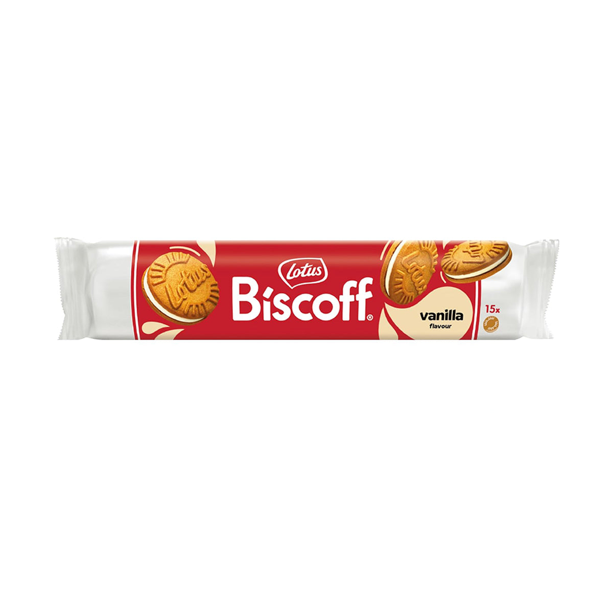 Galletas Biscoff Rellenas de Vainilla 15pz 150g