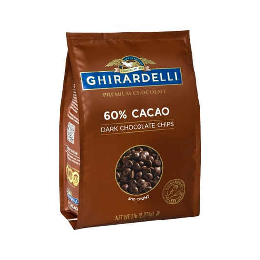 Chispas de chocolate Ghirardelli 60% cacao 2.27kg