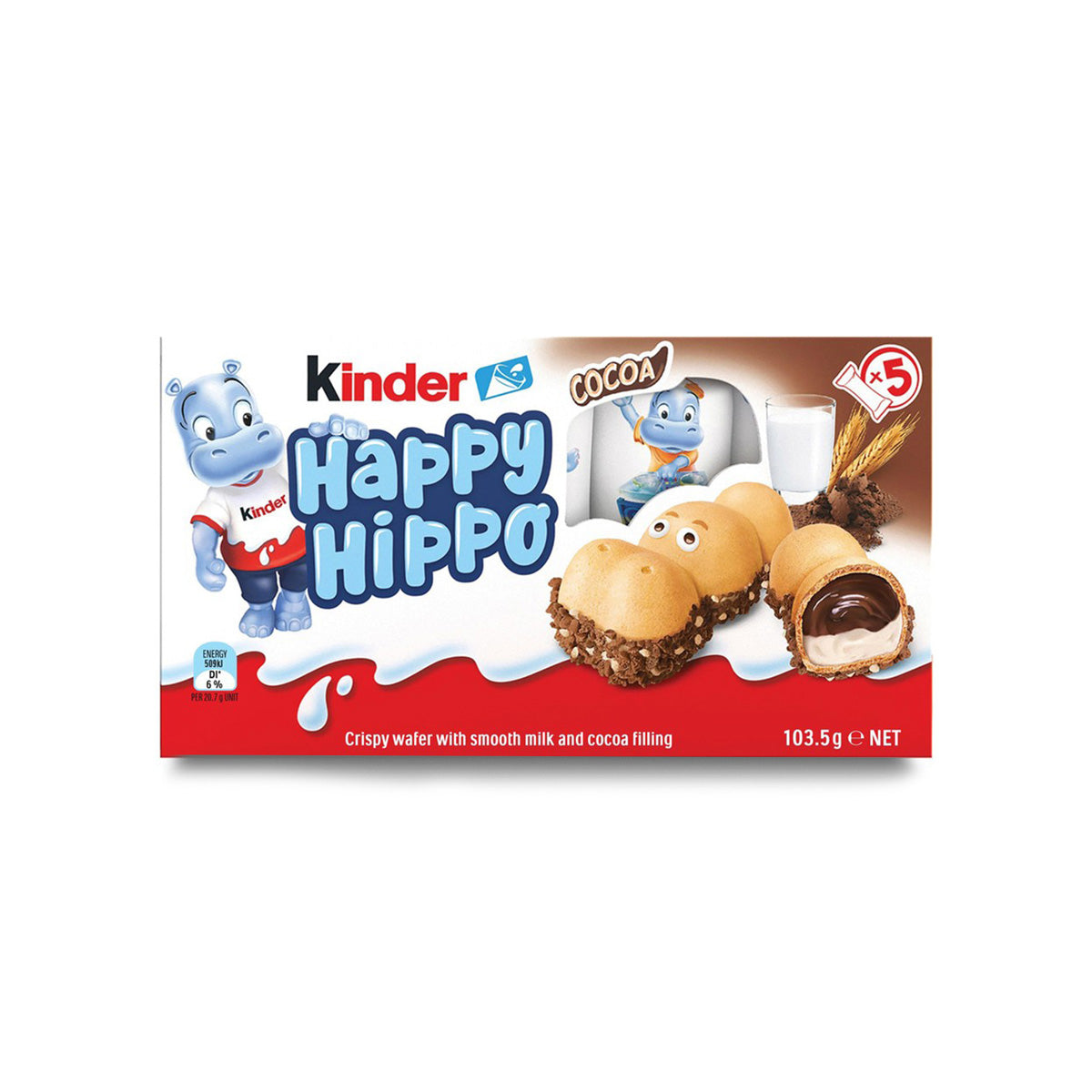 Happy Hippo de Cacao 5pz